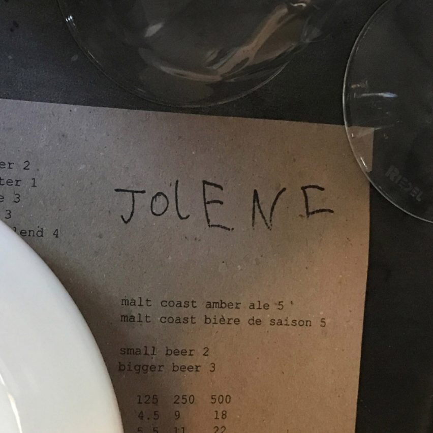London restaurant Jolene uses logo drawn by a six-year-old child