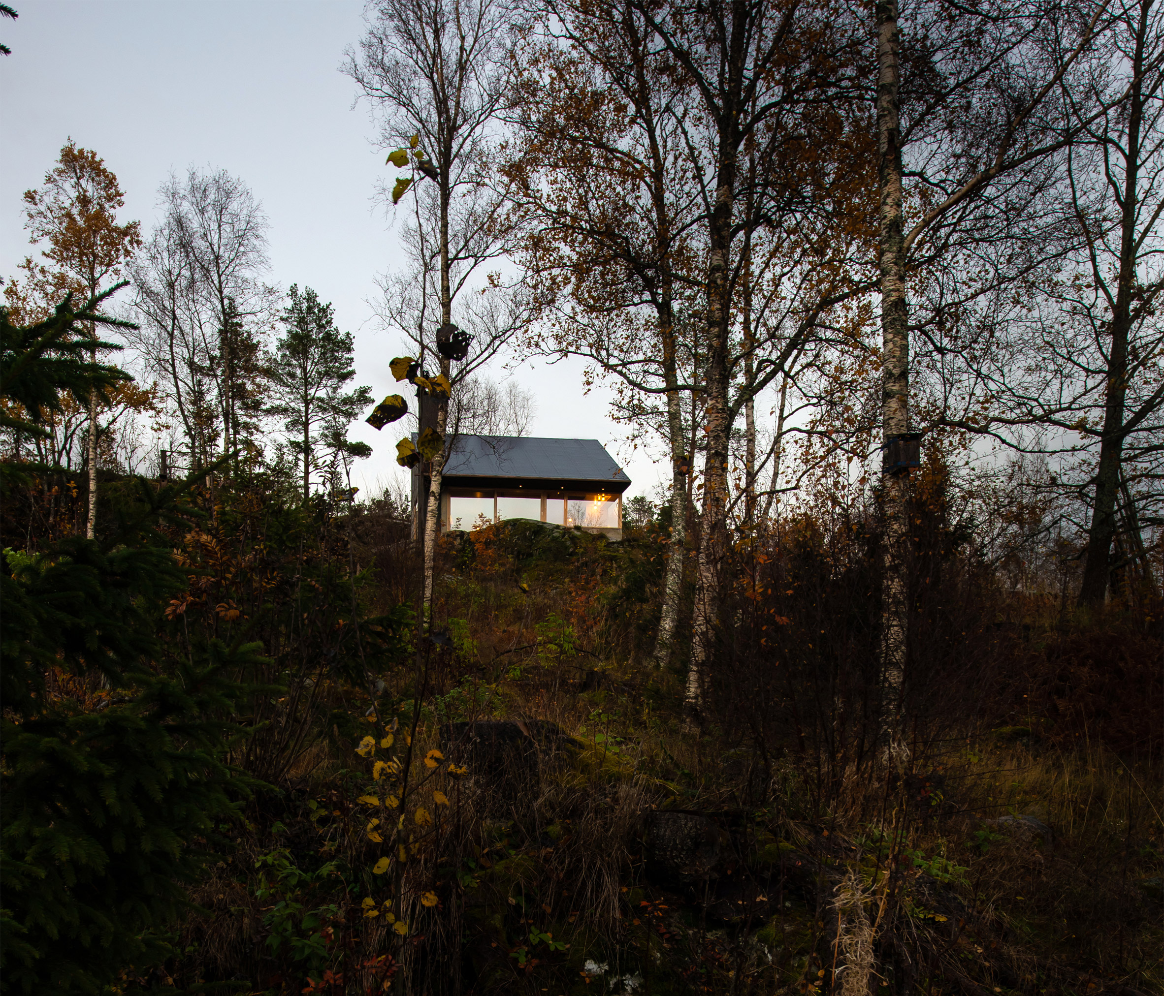 Cabin at Rones overlooking Beitstadfjorden by Sanden+Hodnekvam Arkitekter