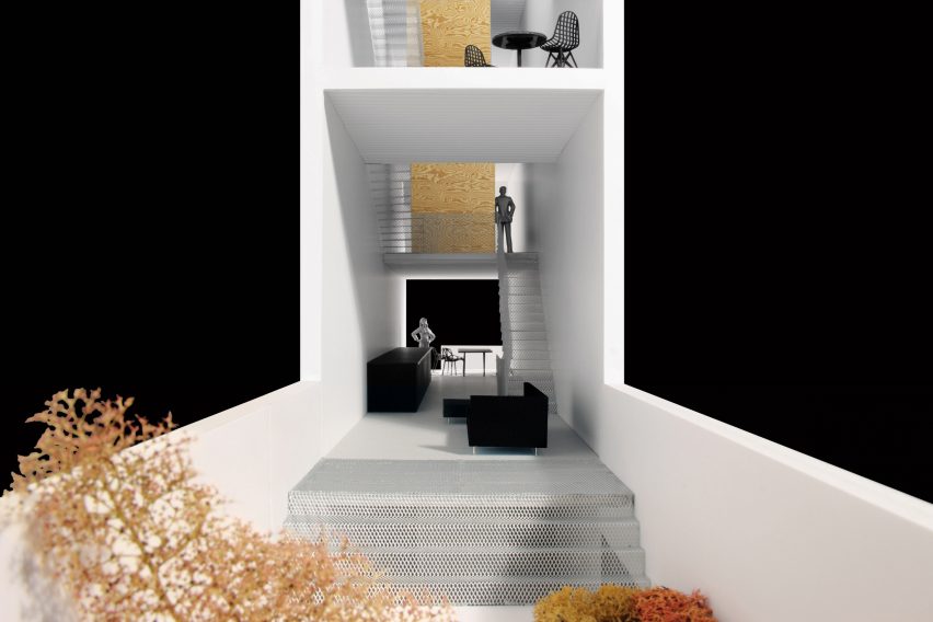 Narrow House by Only If Architecture was designed as a prototype for building on small plots