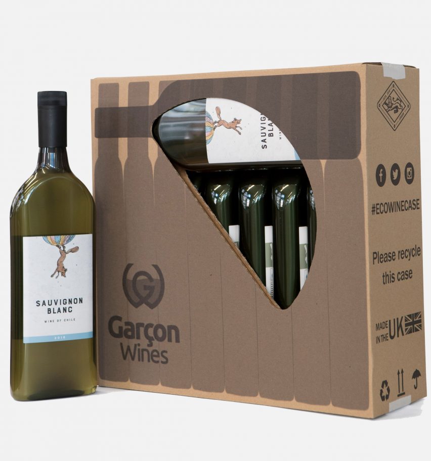 10 Flat Bottle Case Garcon Wines flat pack