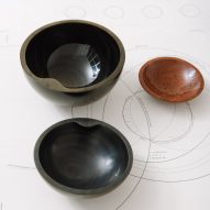 Frida Escobedo designs trio of hand-carved obsidian drinking vessels