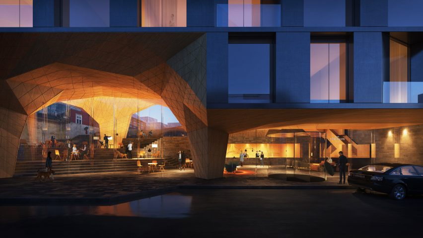 Visuals of Hotel Tórshavn extension by Henning Larsen