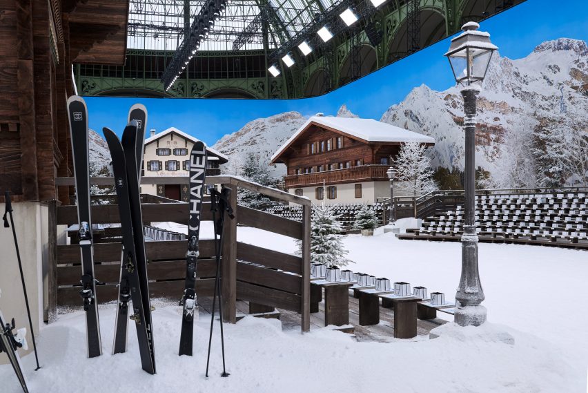 Karl Lagerfeld transforma el Grand Palais de París en un paraíso invernal para el último espectáculo de Chanel