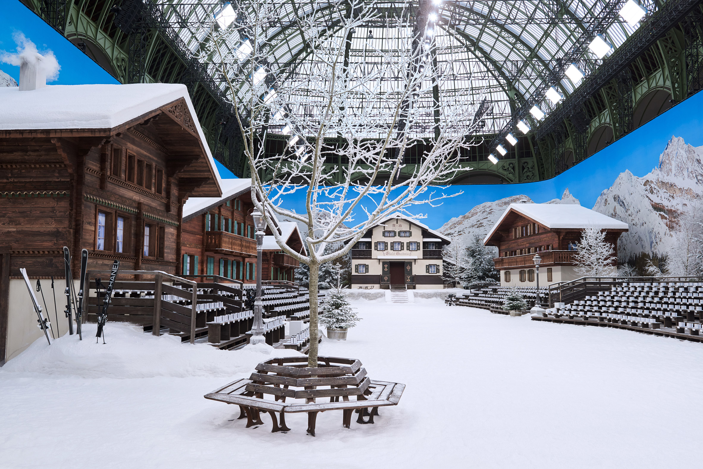 Karl Lagerfeld transforms Paris' Grand Palais into a winter wonderland for final Chanel show