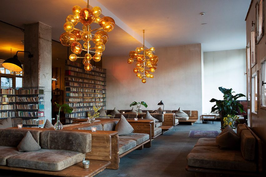 Interiors of the Michelberger hotel in Berlin