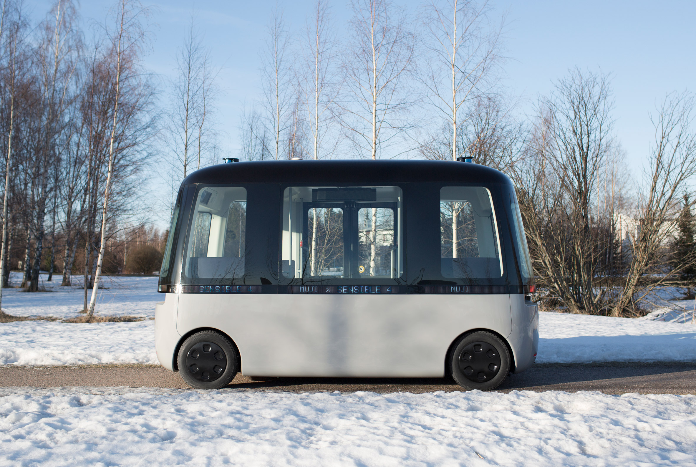 Muji and Sensible 4 debut Gacha self-driving bus in Helsinki
