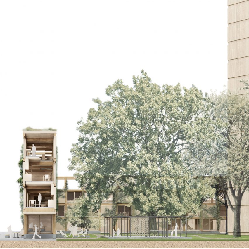 White Arkitekter proposes building ribbon of housing around London estates