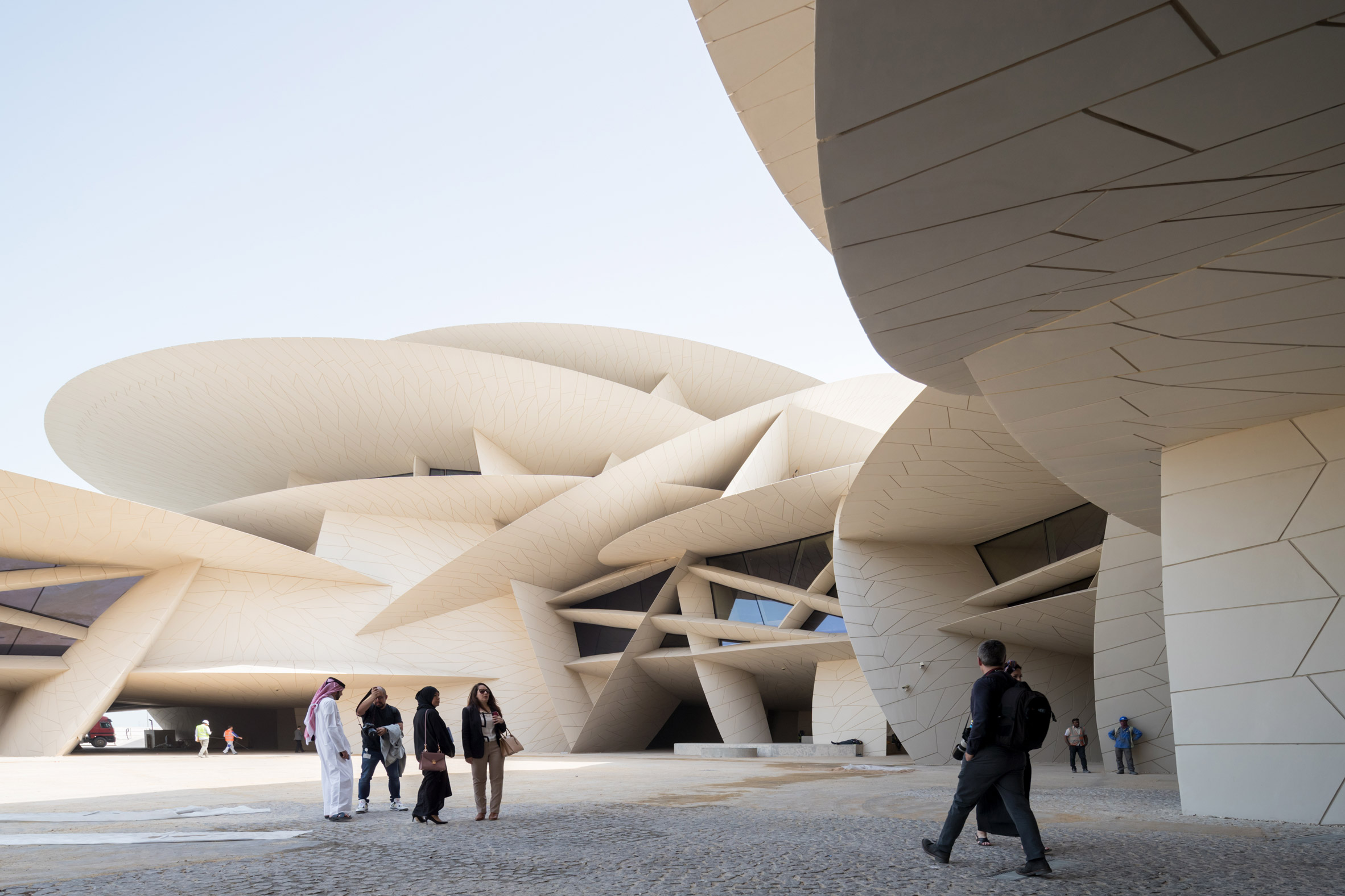 Exterior of National Museum of Qatar by Jean Nouvel