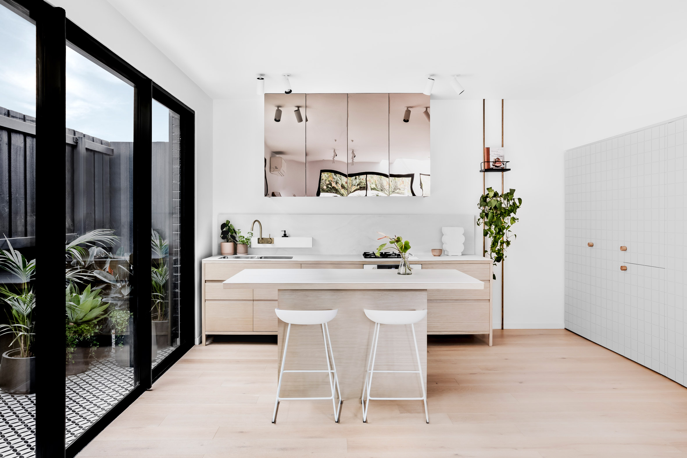 Interiors of Pine Ave townhouses by Cera Stribley Architects and The Stella Collective