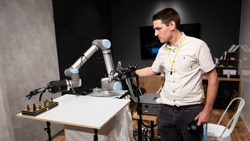 Robot hand with sense of touch by Shadow Robot Company, SynTouch and HaptX.