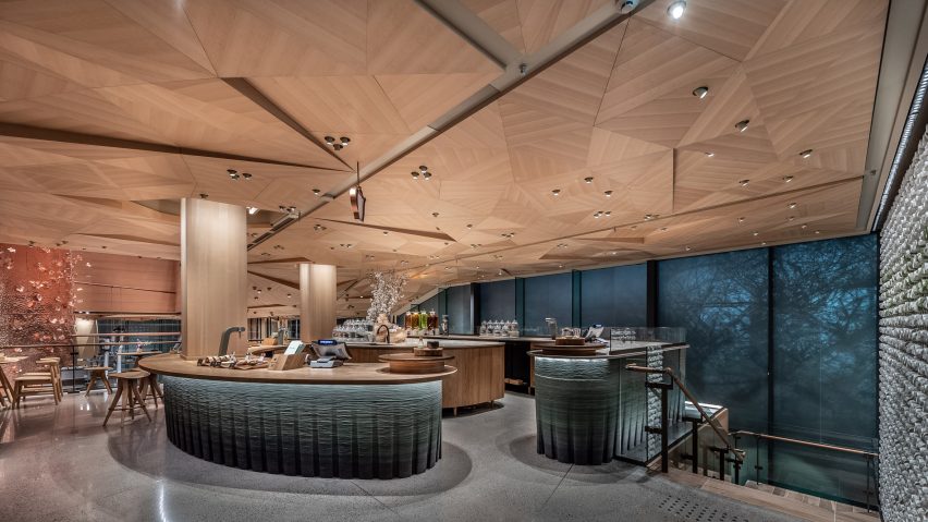 Interiors of Starbucks Reserve Roastery Tokyo