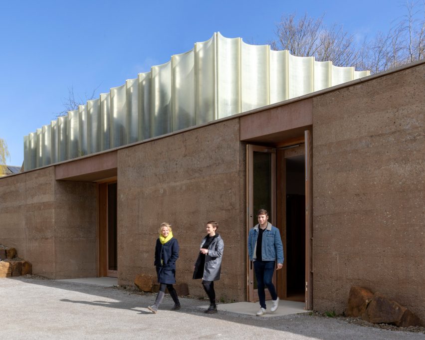 The Weston visitor centre at Yorkshire Sculpture Park by Feilden Fowles