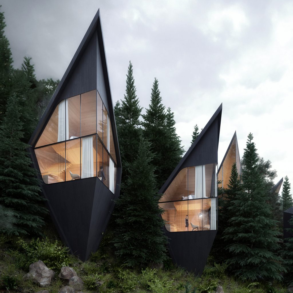 Peter Pichler designs Tree House hotel rooms for forest in Italian ...