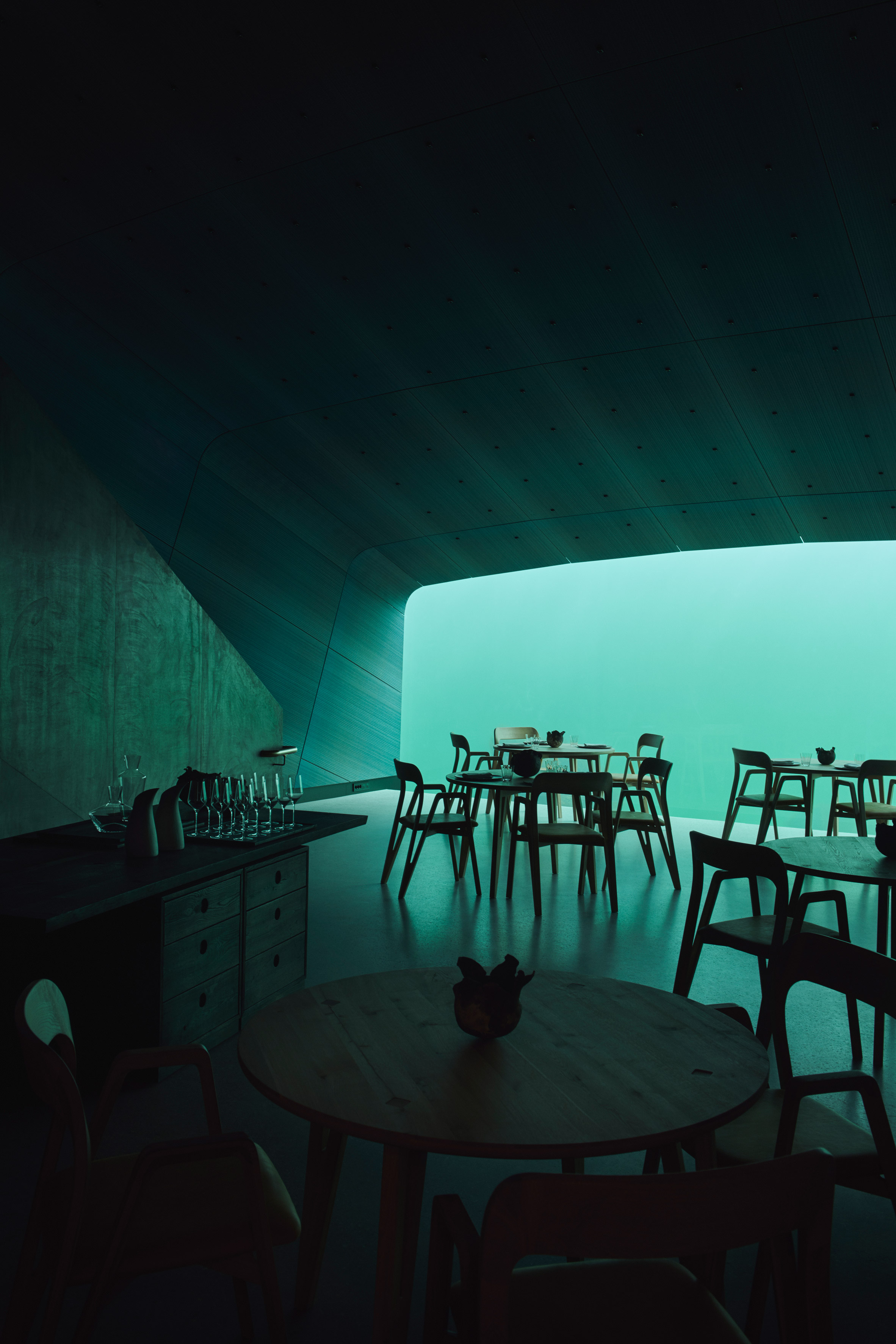 Europe's first underwater restaurant, Under, by Snohetta in Båly, south Norway