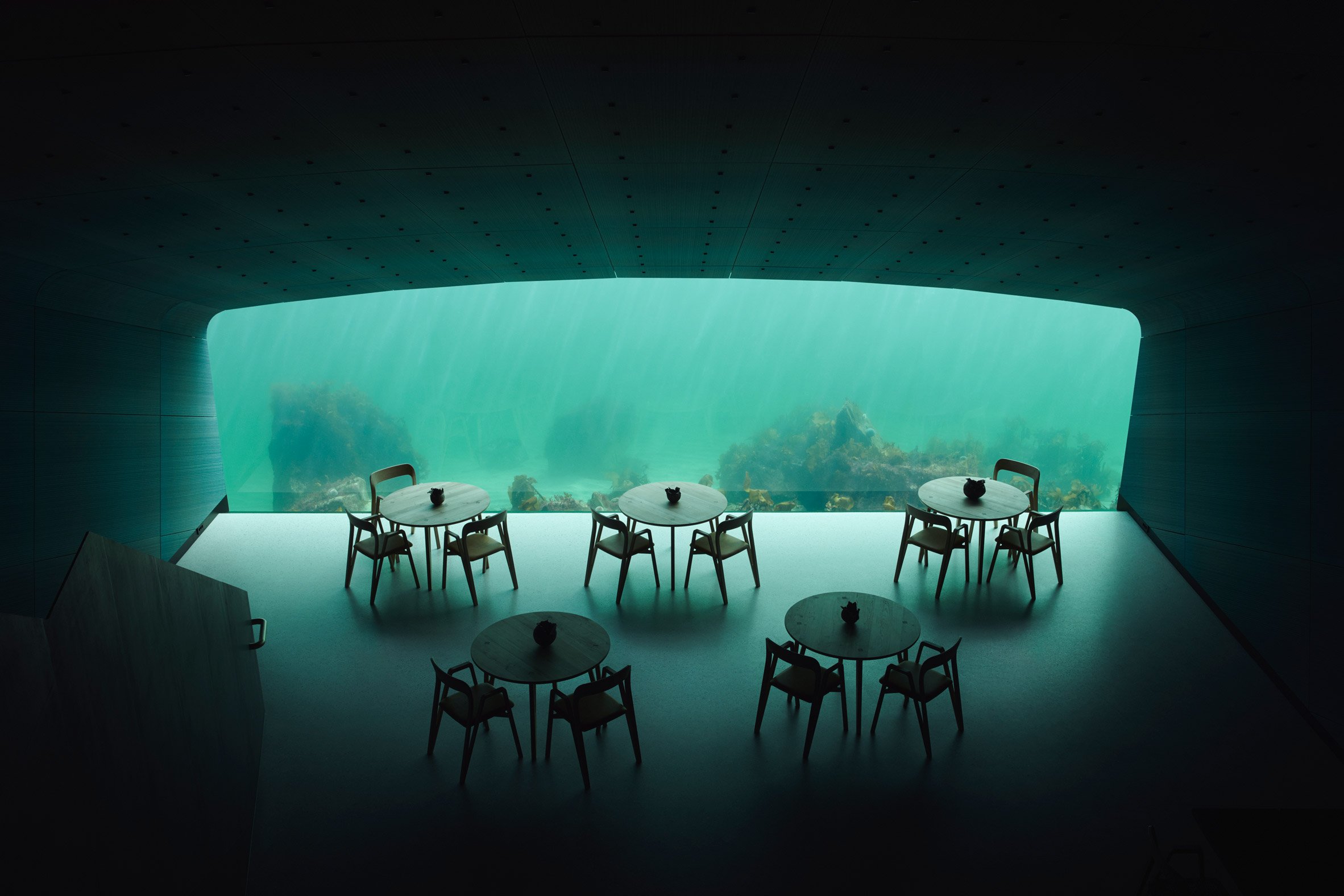 Europe's first underwater restaurant, Under, by Snohetta in Båly, south Norway