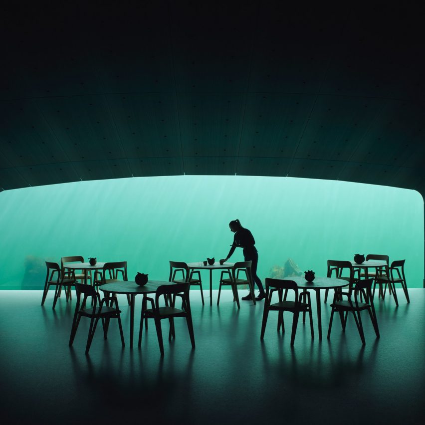 Europe's first underwater restaurant, Under, by Snohetta in Båly, south Norway