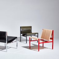 Dion Lee repurposes traditional tailoring techniques for leather furniture collection