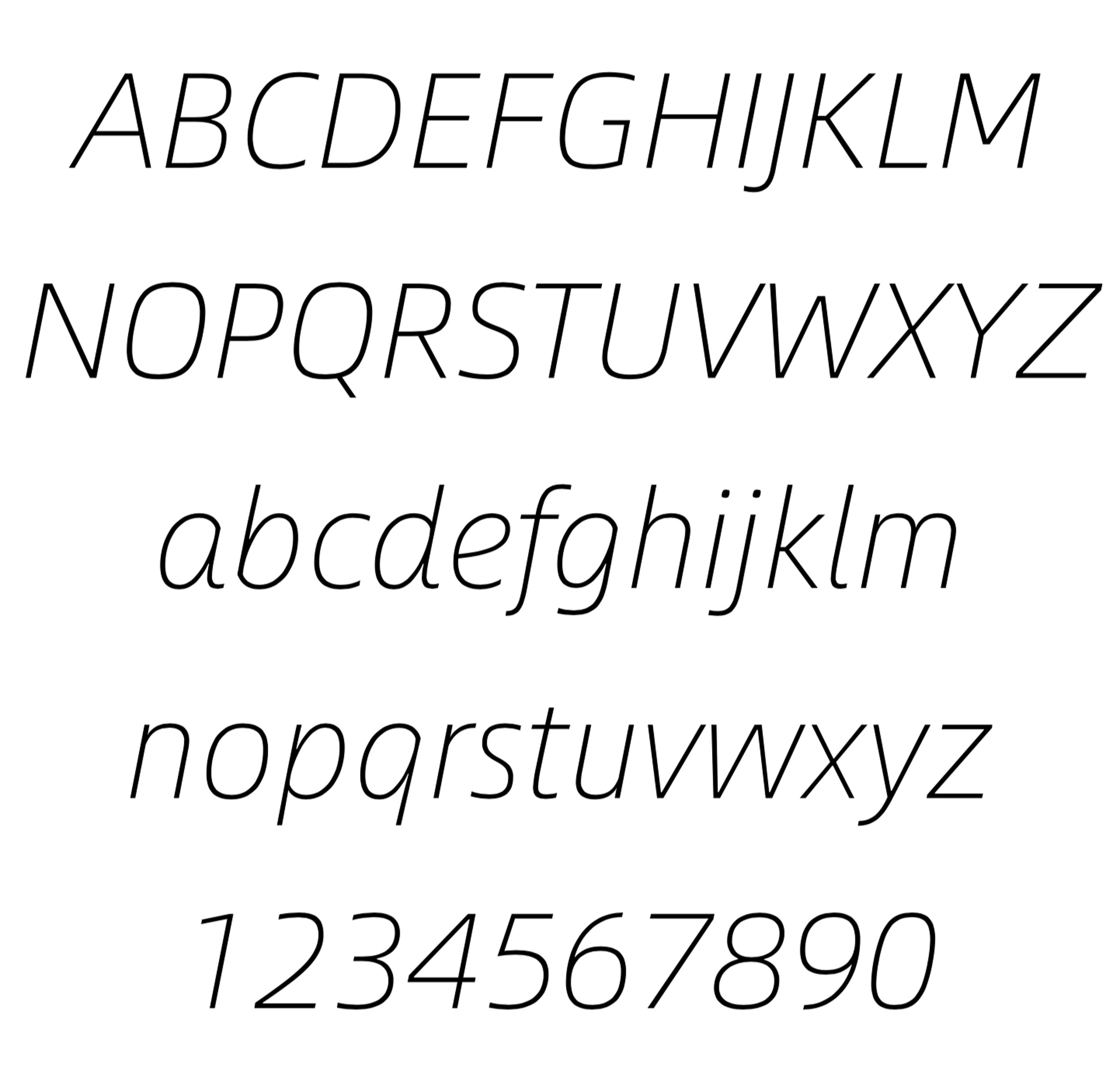 Alibaba Sans typeface italic