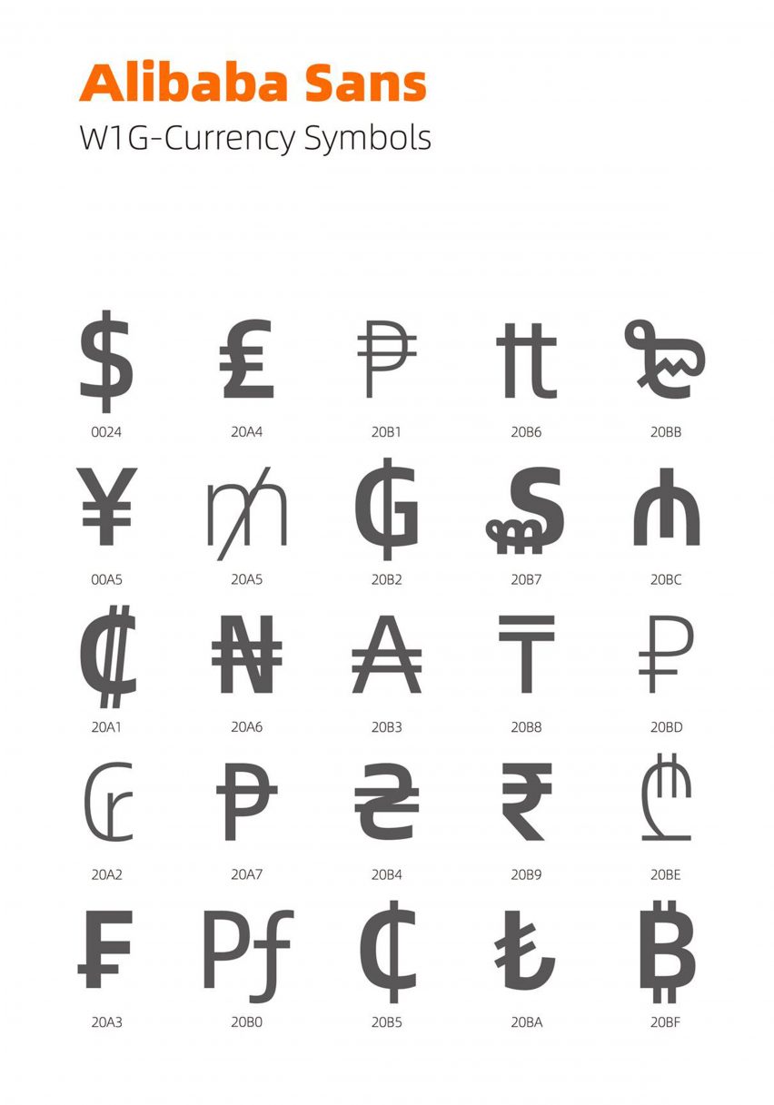 Alibaba Sans typeface