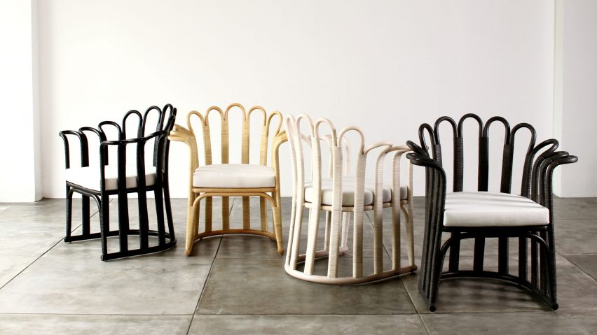 Tropicália Modernity rattan furniture by Alvin T at Milan design week