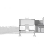Long section of Blackrock House by Scullion Architects