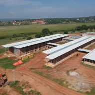 Photos reveal new children's hospital by Renzo Piano under construction in Uganda