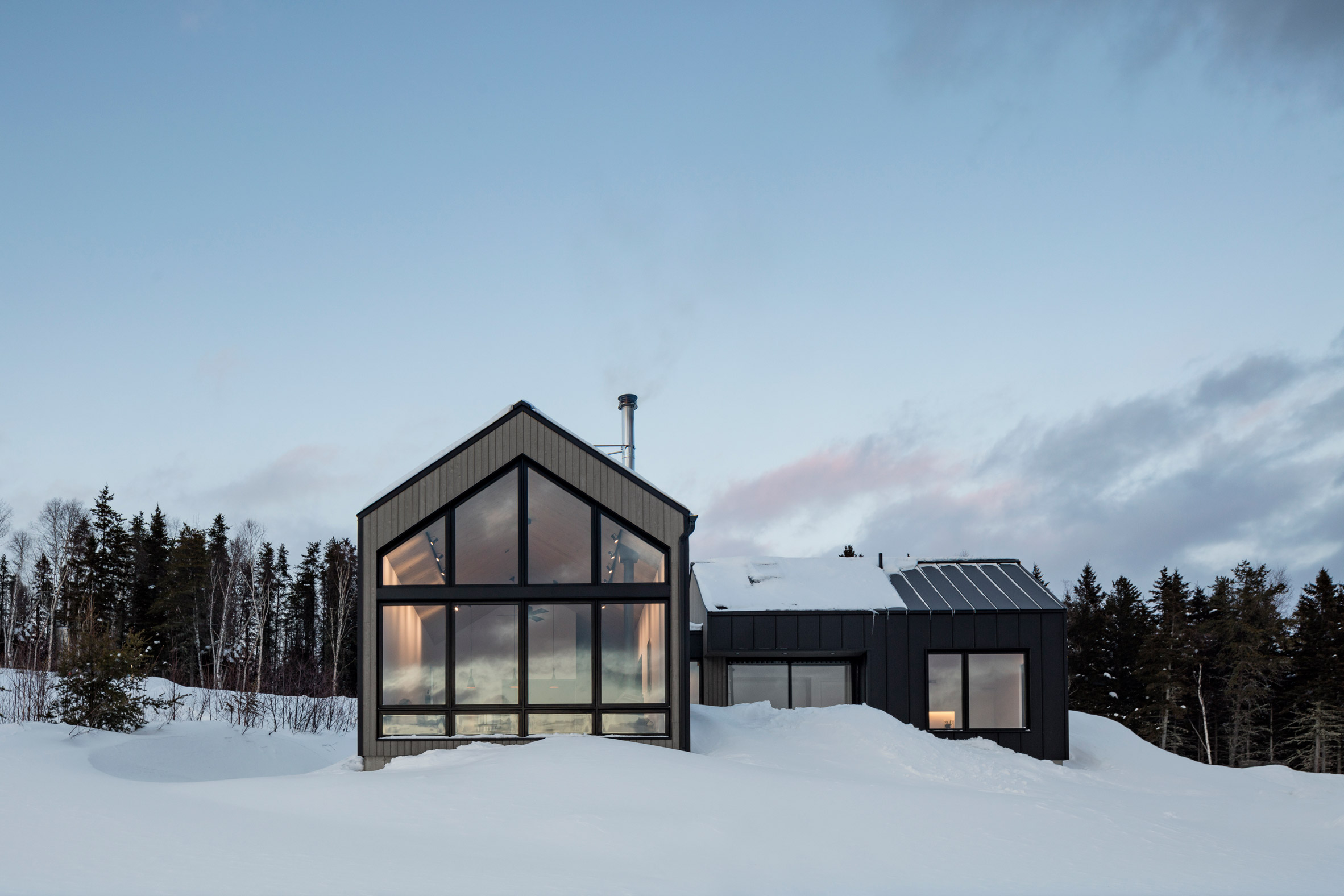 Atelier Boom Town Completes Quebec Getaway Like A Piece Of Driftwood