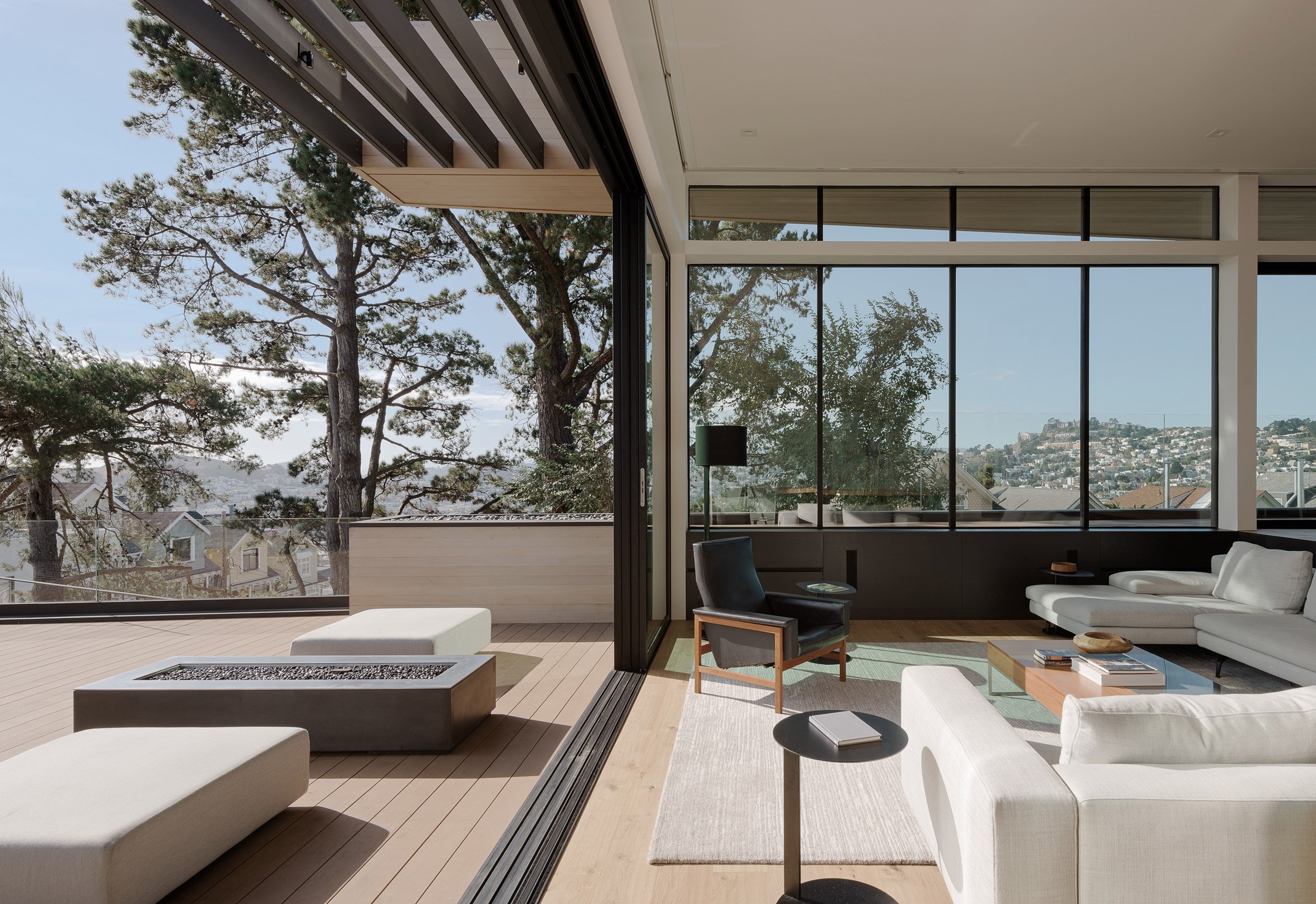 Dolores Heights San Francisco cedar and glass residence by John Maniscalco Architects