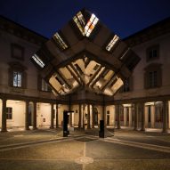 Echo Pavilion by Pezo von Ellrichshausen at Palazzo Litta in Milan