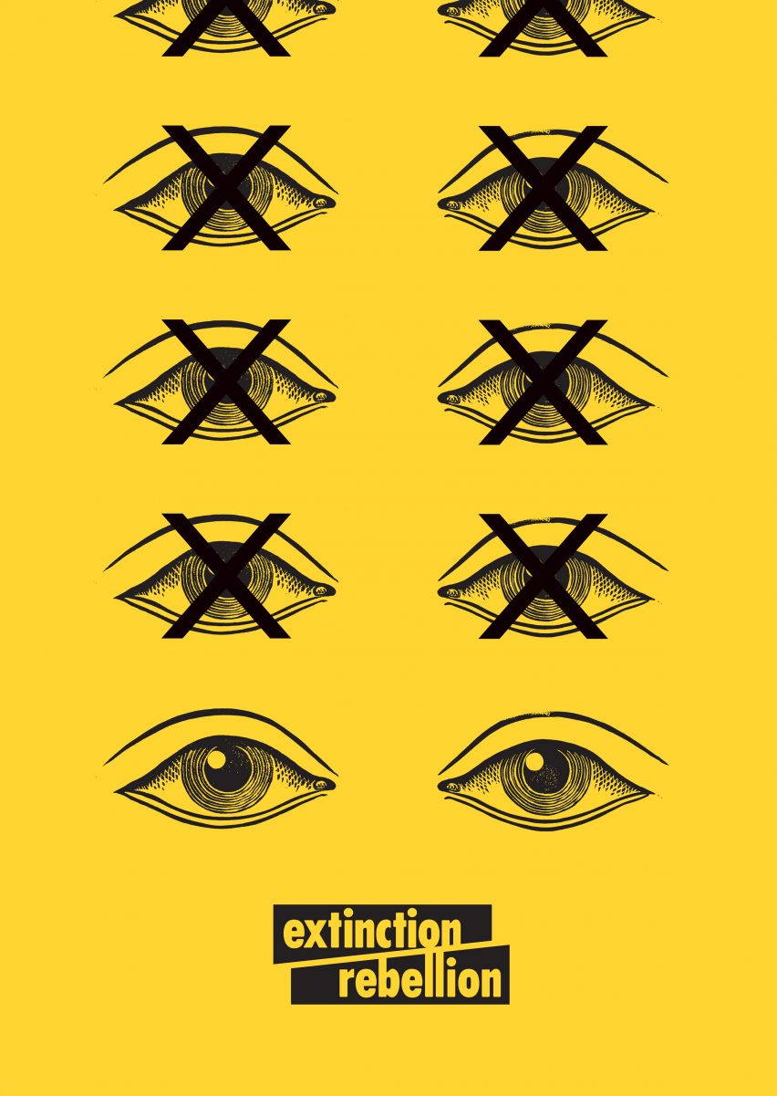 Extinction Rebellion uses graphic design to protest climate change