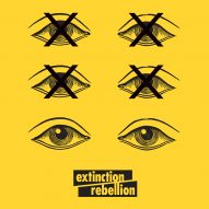 Extinction Rebellion uses bold graphics in protest against climate change