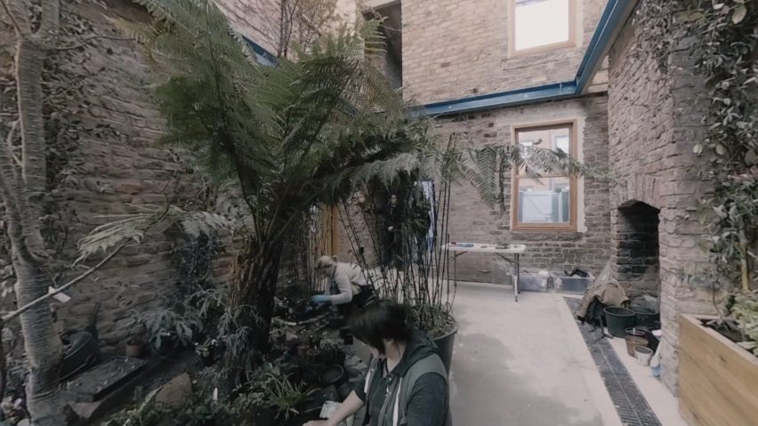Still from Granby Winter Garden's 360-degree film