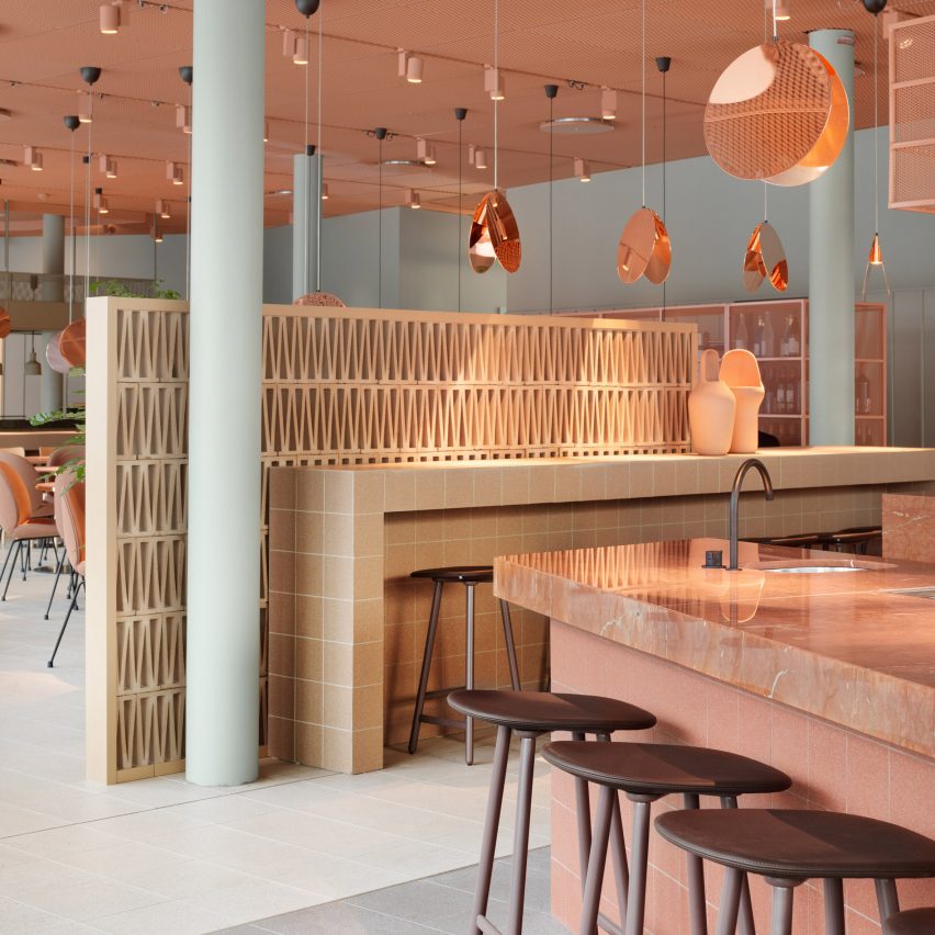 Note Design Studio applies warm tones throughout Stockholm's Grow Hotel