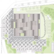 Site plan of Hannae Forest of Wisdom by Unsangdong Architects Coorperation
