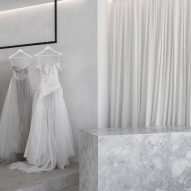 Interiors of Mariana Hardwick bridal boutique, designed by Adam Kane Architects