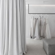 Interiors of Mariana Hardwick bridal boutique, designed by Adam Kane Architects