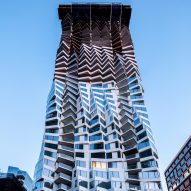 Studio Gang's spiralling Mira tower tops out in San Francisco