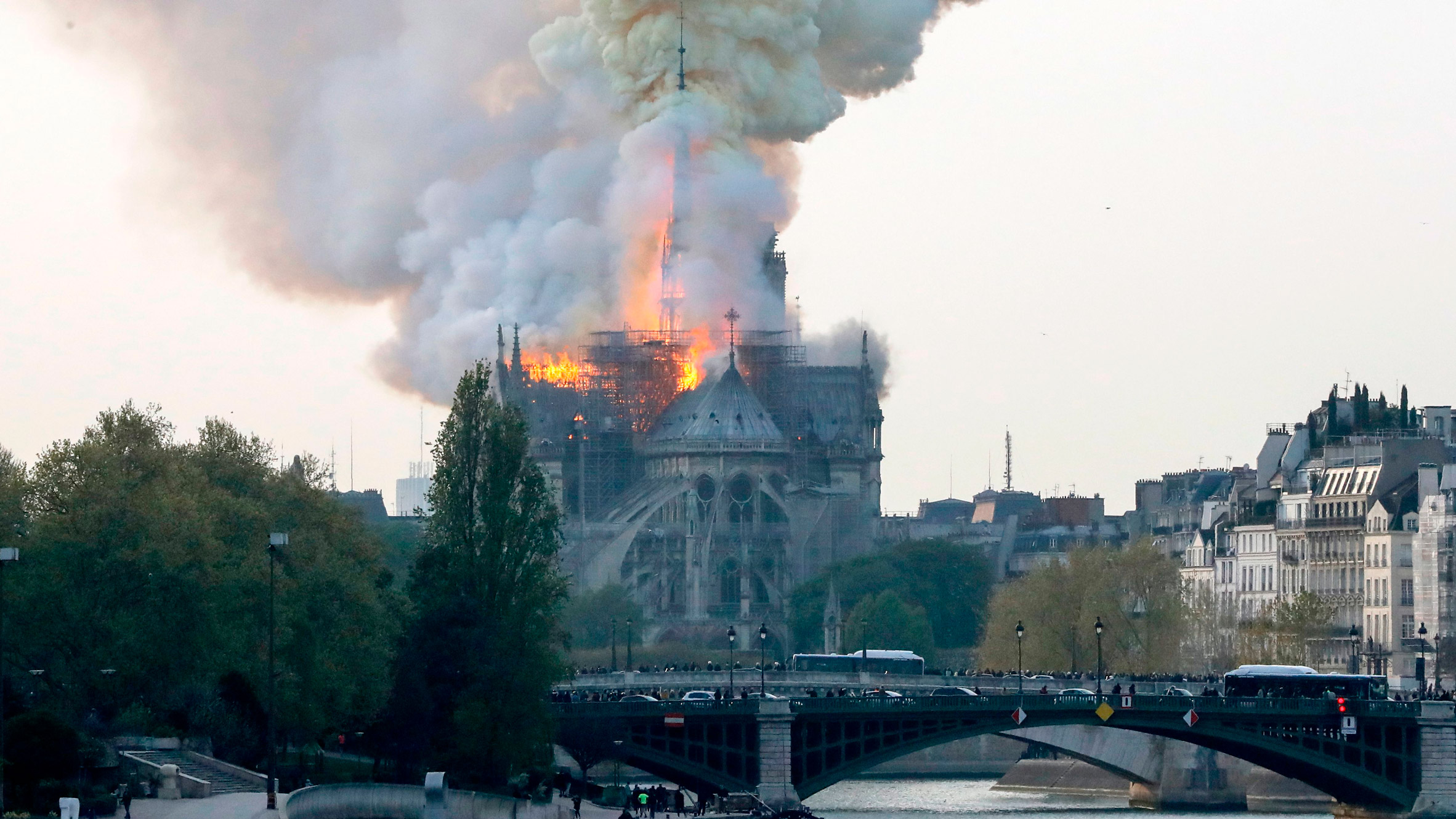 Huge Fire Breaks Out At Notre Dame Cathedral In Paris