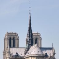 Paris' Notre-Dame Cathedral spire before the fire
