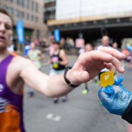 Ooho drinks capsules at London Marathon