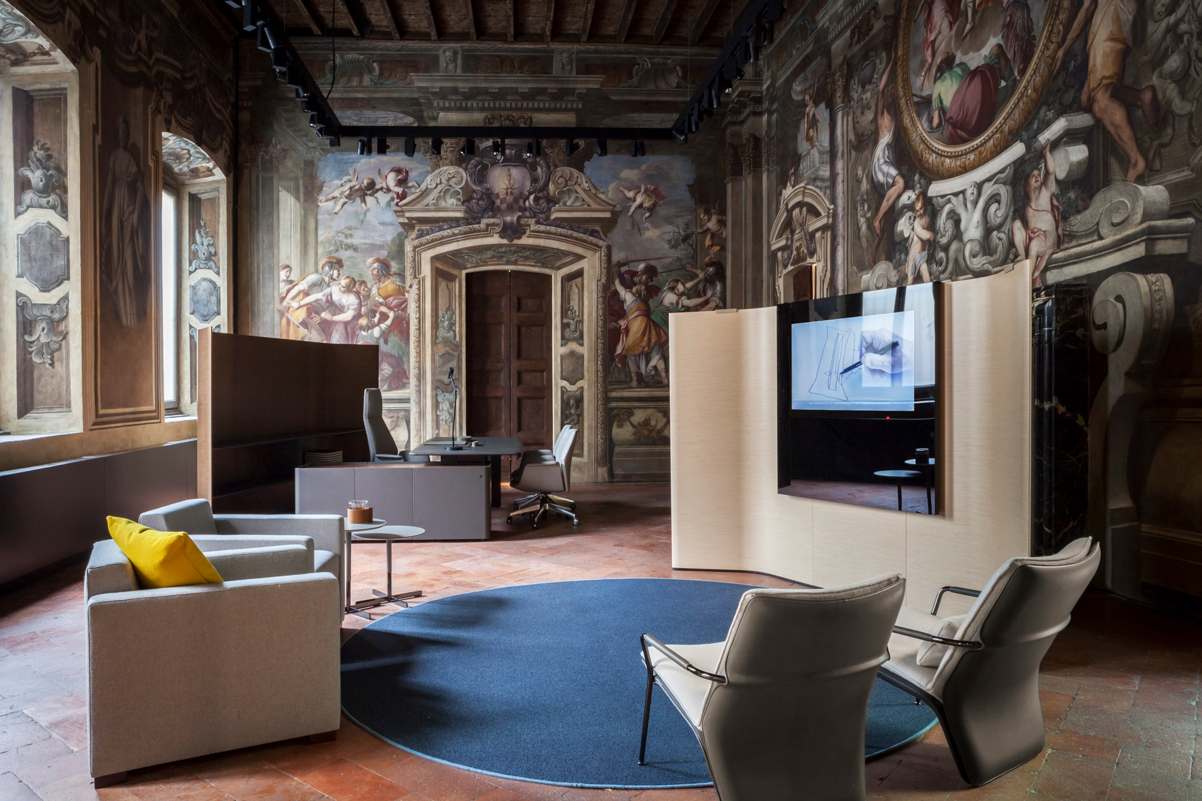 Michele De Lucchi takes over Poltrona Frau showroom for Milan Design Week