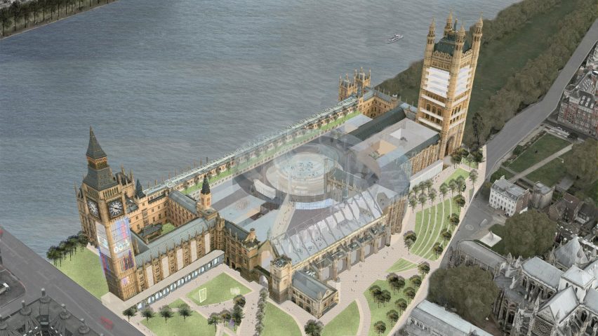 Brexit deadlock could be broken by re-designing UK's Palace of Westminster for parliament says Axiom Architects