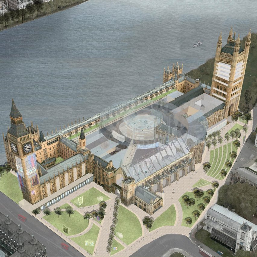 Brexit deadlock could be broken by re-designing UK's Palace of Westminster for parliament says Axiom Architects