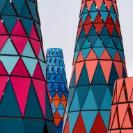 Diébédo Francis Kéré's colourful towers among installations and artworks at Coachella 2019