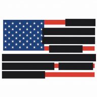 Redacted US Flag by Tucker Viemeister