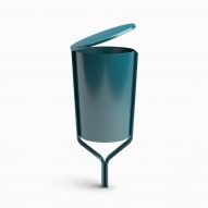 Bin in the Folk outdoor furniture collection by Vestre and Front