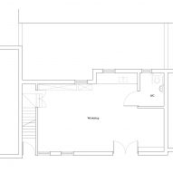 Ground floor plan of 6 Broadway Market Mews by Delvendahl Martin Architects