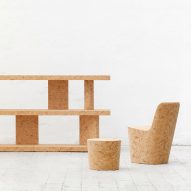 Jasper Morrison shows his first complete series of cork furniture in New York