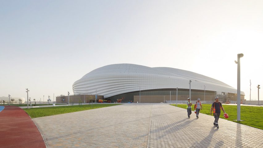Al Wakrah Stadium in Qatar hosts its first match