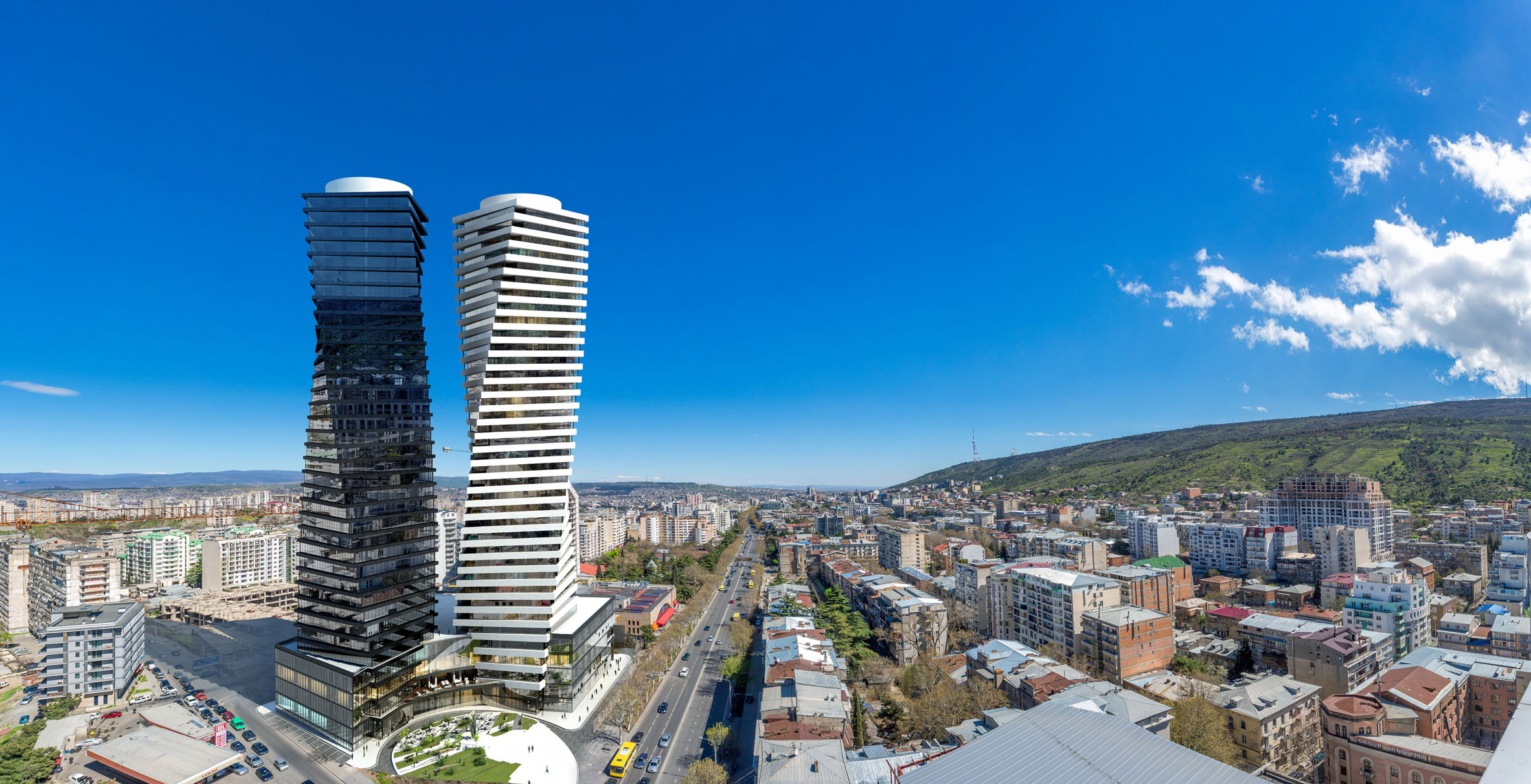 Axis Towers in Tbilisi, Georgia